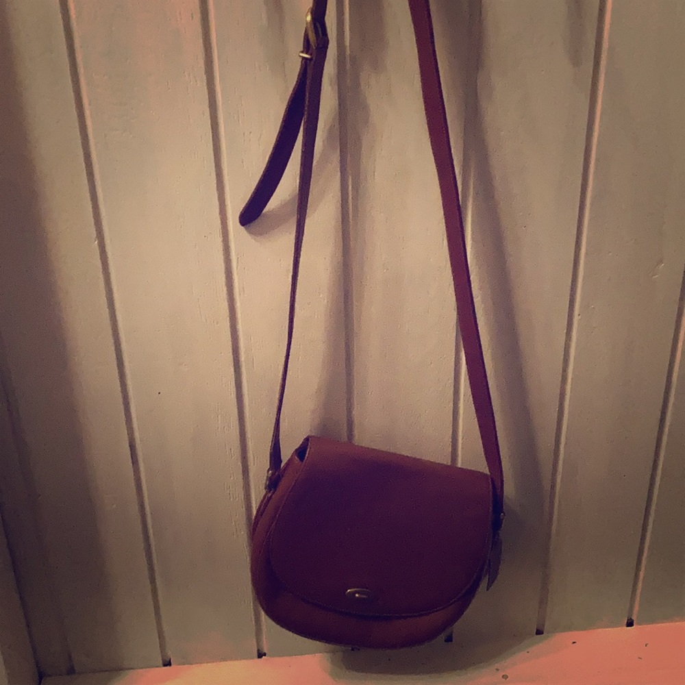 Gently Love Coach Saddle crossbody Bag